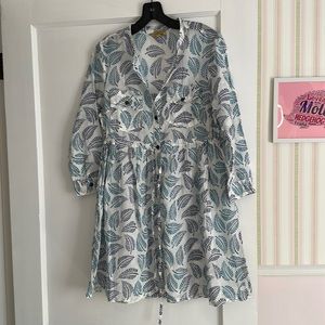 NWOT Roberta, roller rabbit, cover up XS